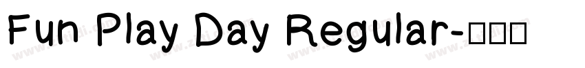 Fun Play Day Regular字体转换